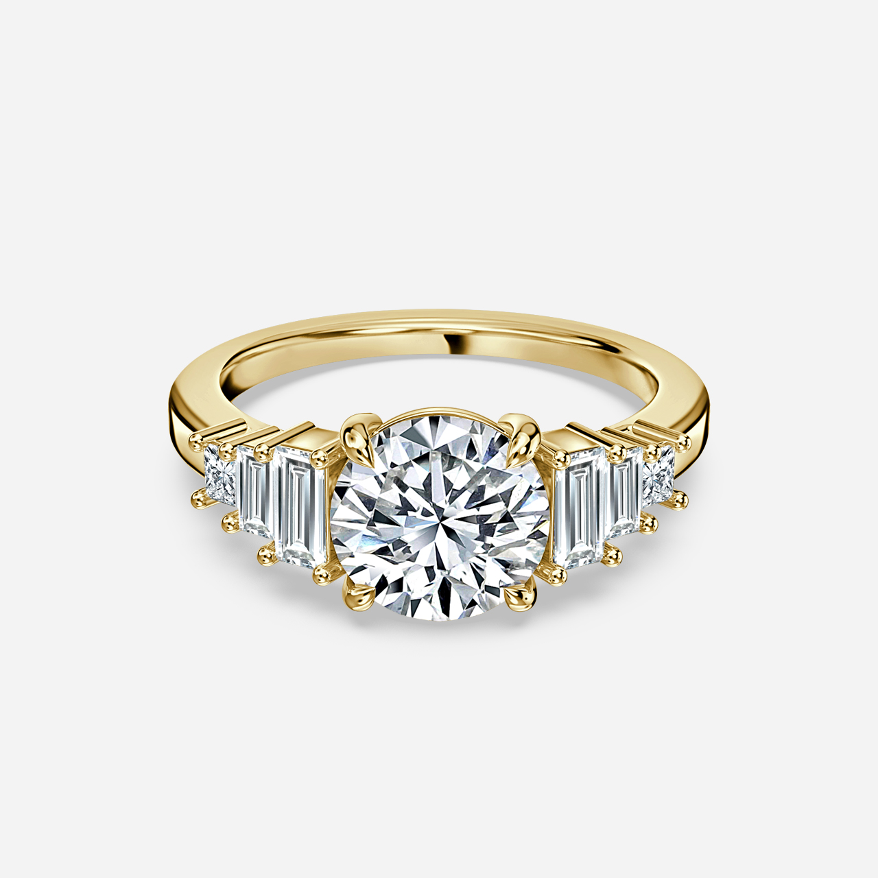 Esme Yellow Gold Vintage Engagement Ring