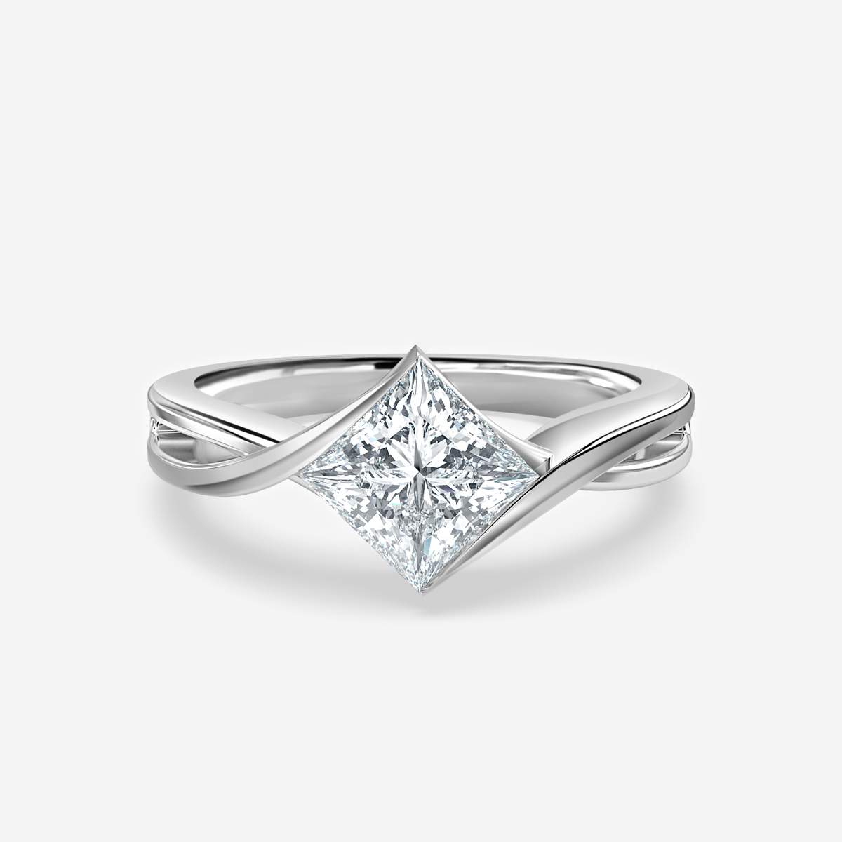 Soraya Platinum Engagement Ring Flawless Fine Jewellery London