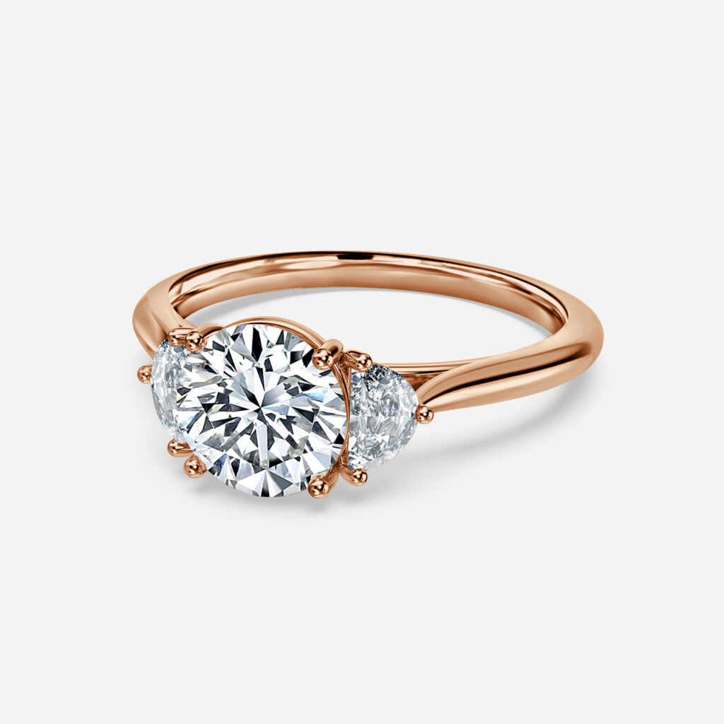 Moonlight Rose Gold Engagement Ring