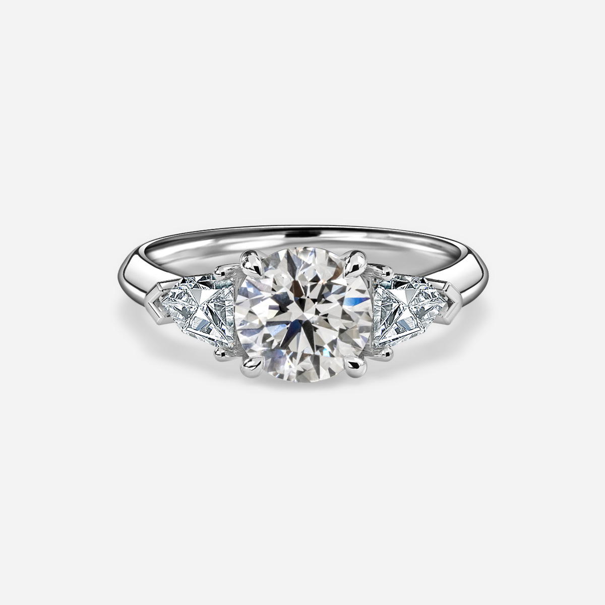 Winston White Gold Vintage Engagement Ring