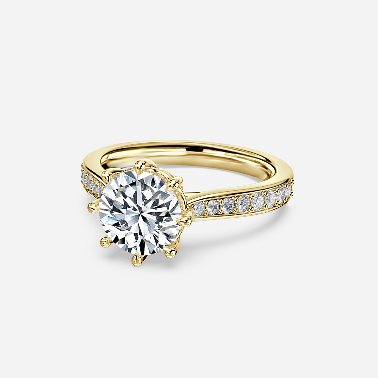 Heni Yellow Gold Vintage Engagement Ring