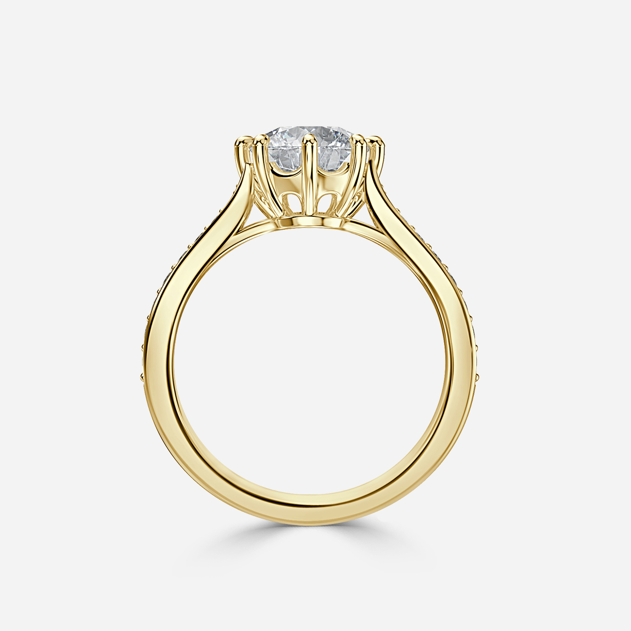 Heni Yellow Gold Vintage Engagement Ring