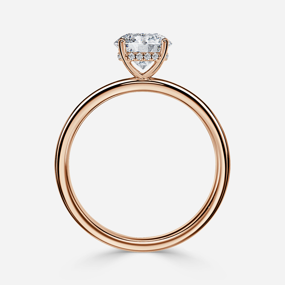 Kate Dainty Rose Gold Engagement Ring