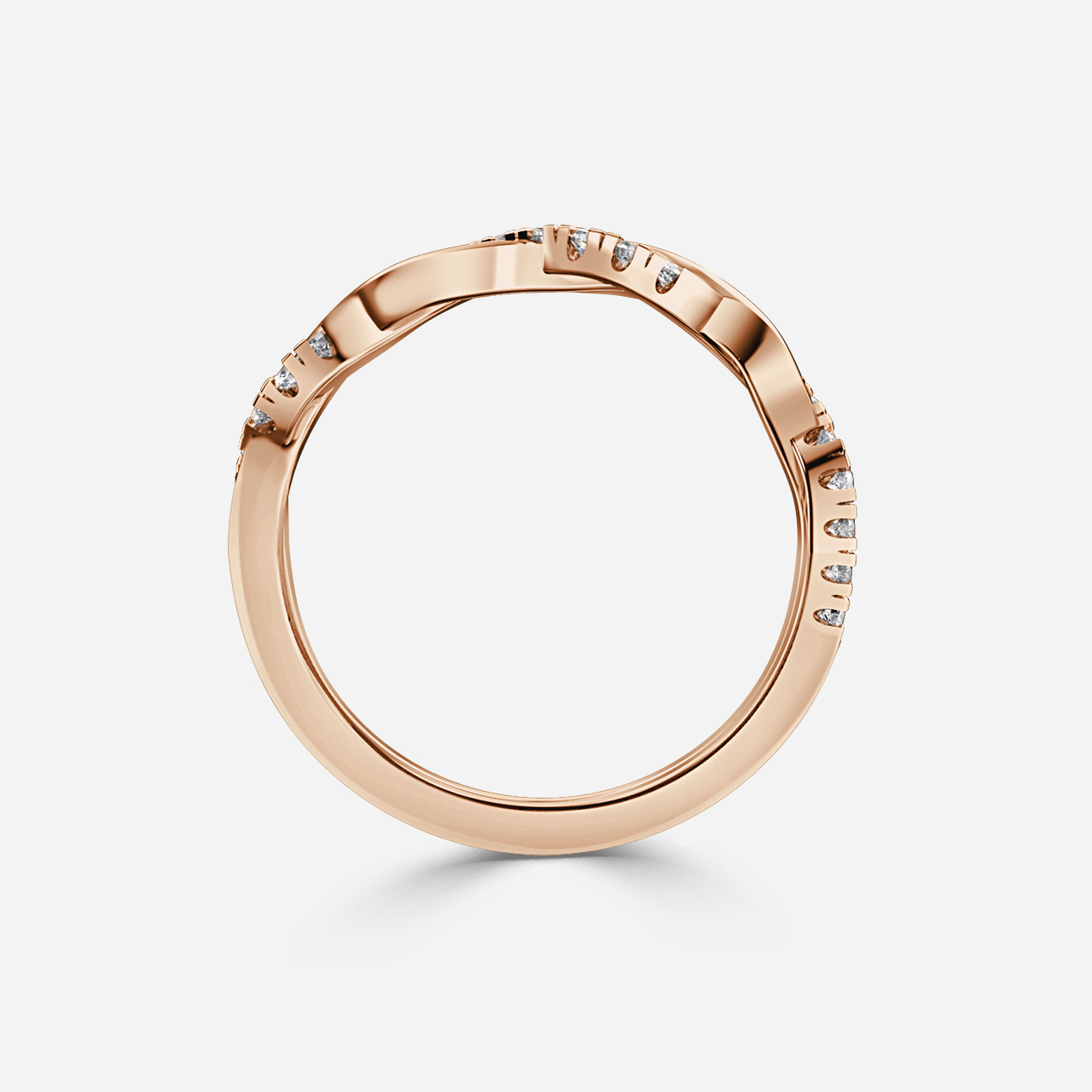 Tainia Rose Gold Wedding Ring