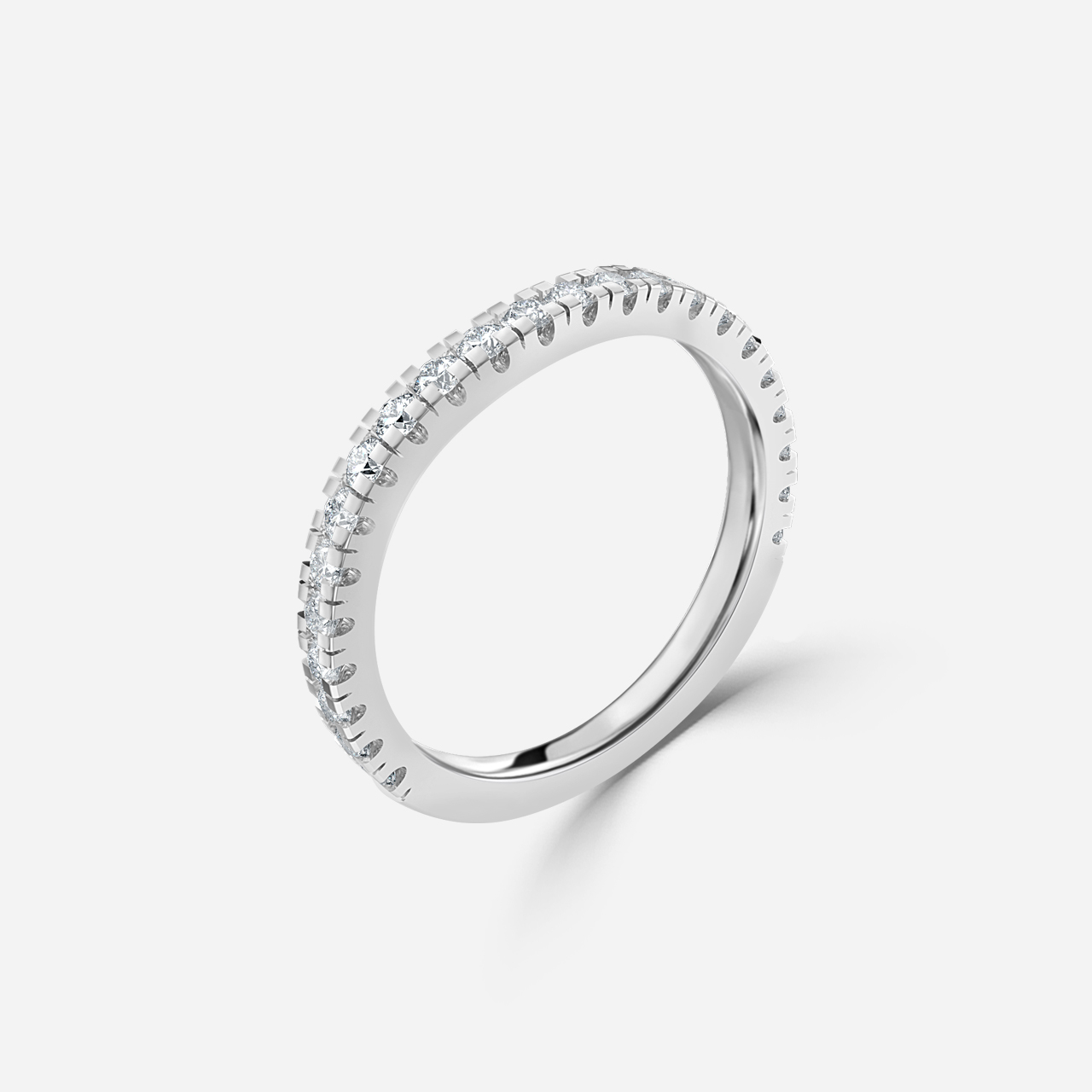 Luna White Gold Wedding Ring