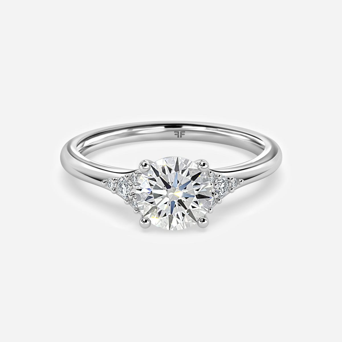 Francis White Gold Vintage Engagement Ring