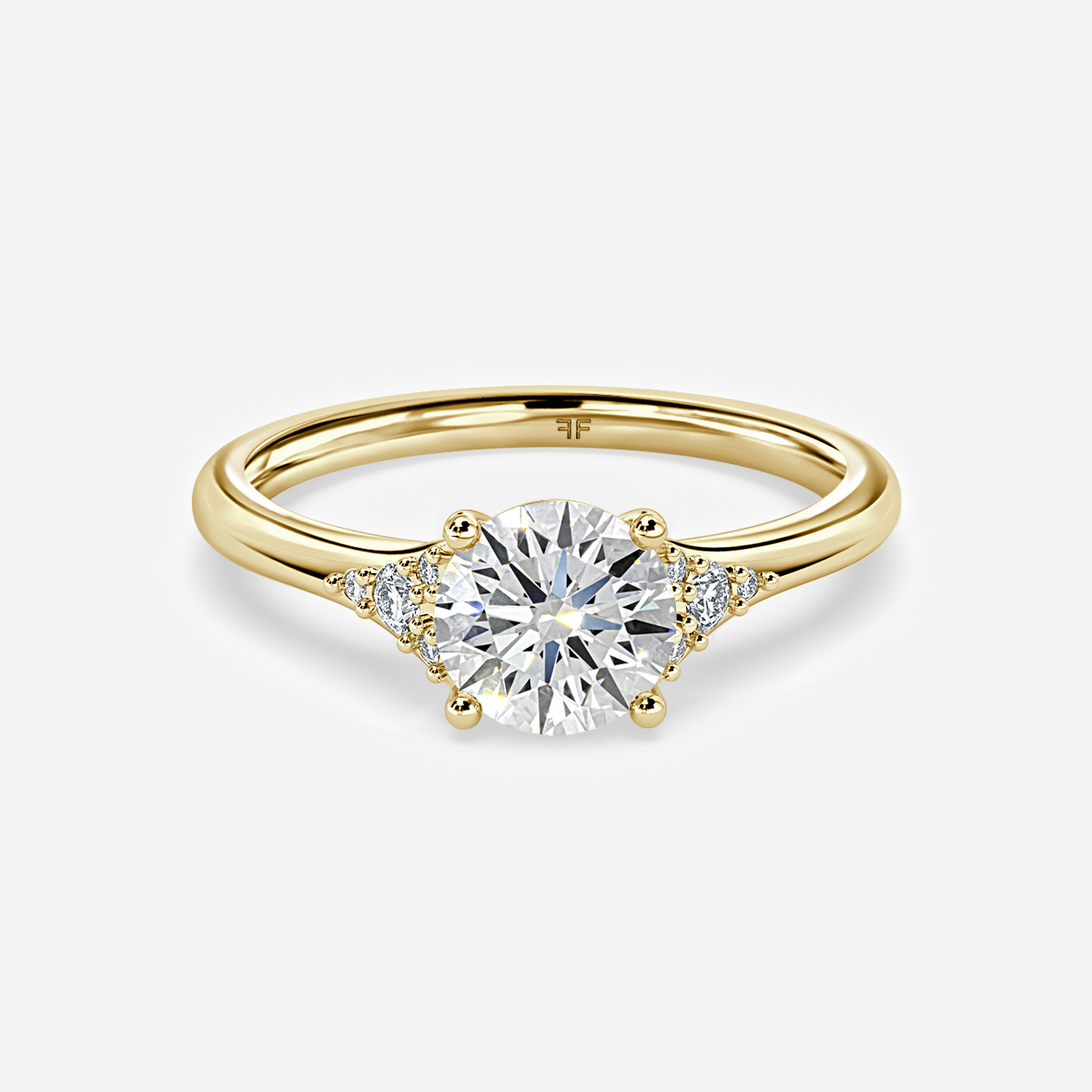 Francis Yellow Gold Vintage Engagement Ring