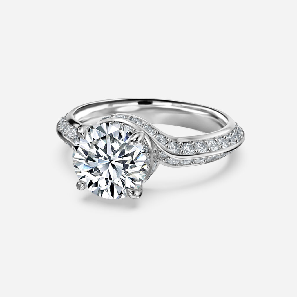 Nefta Platinum Engagement Ring