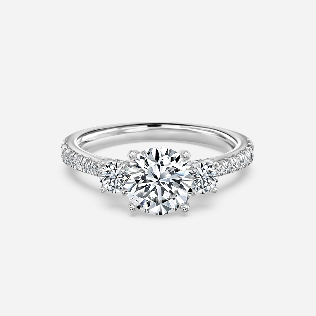 Aurora Platinum Engagement Ring Flawless Fine Jewellery