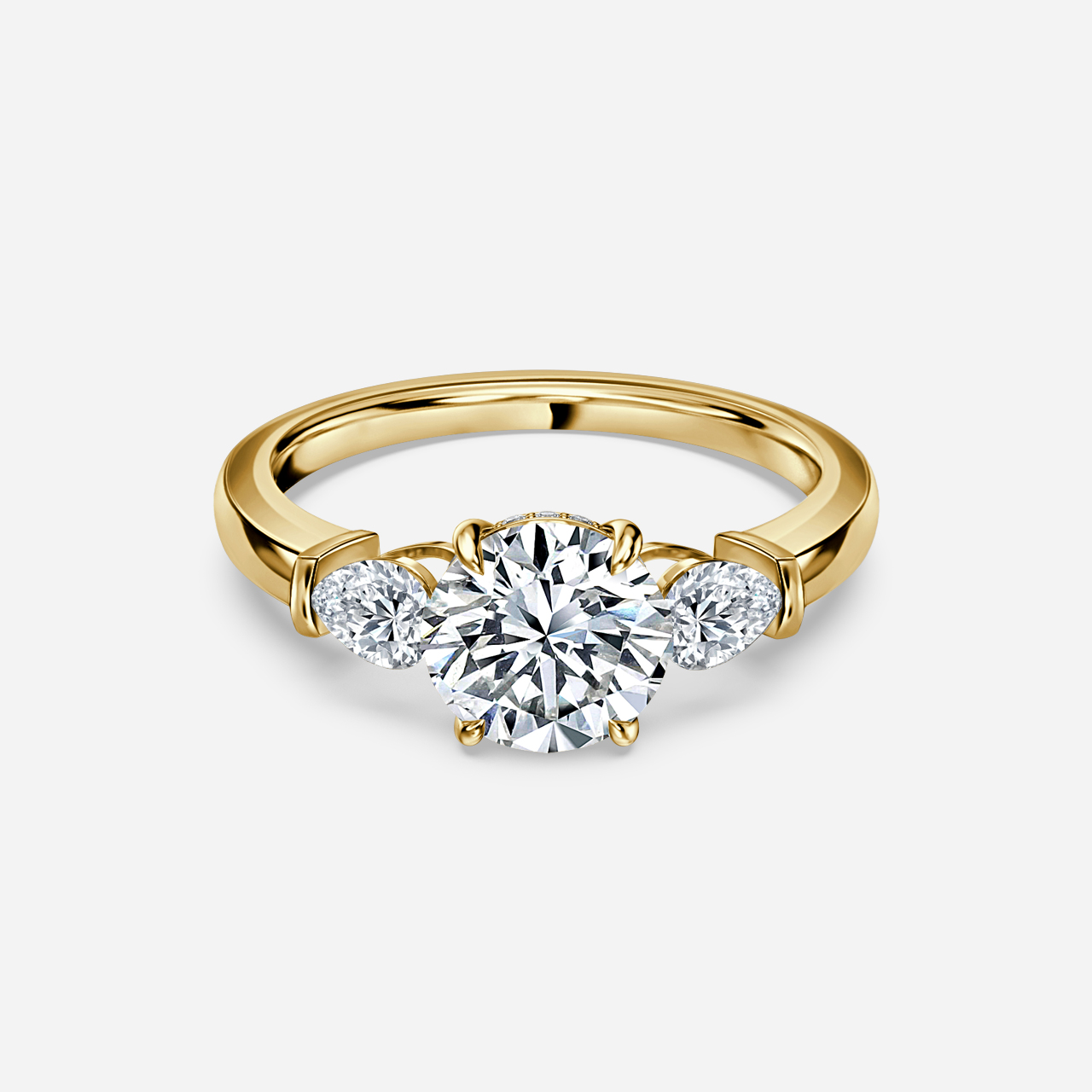 Trini Yellow Gold Engagement Ring