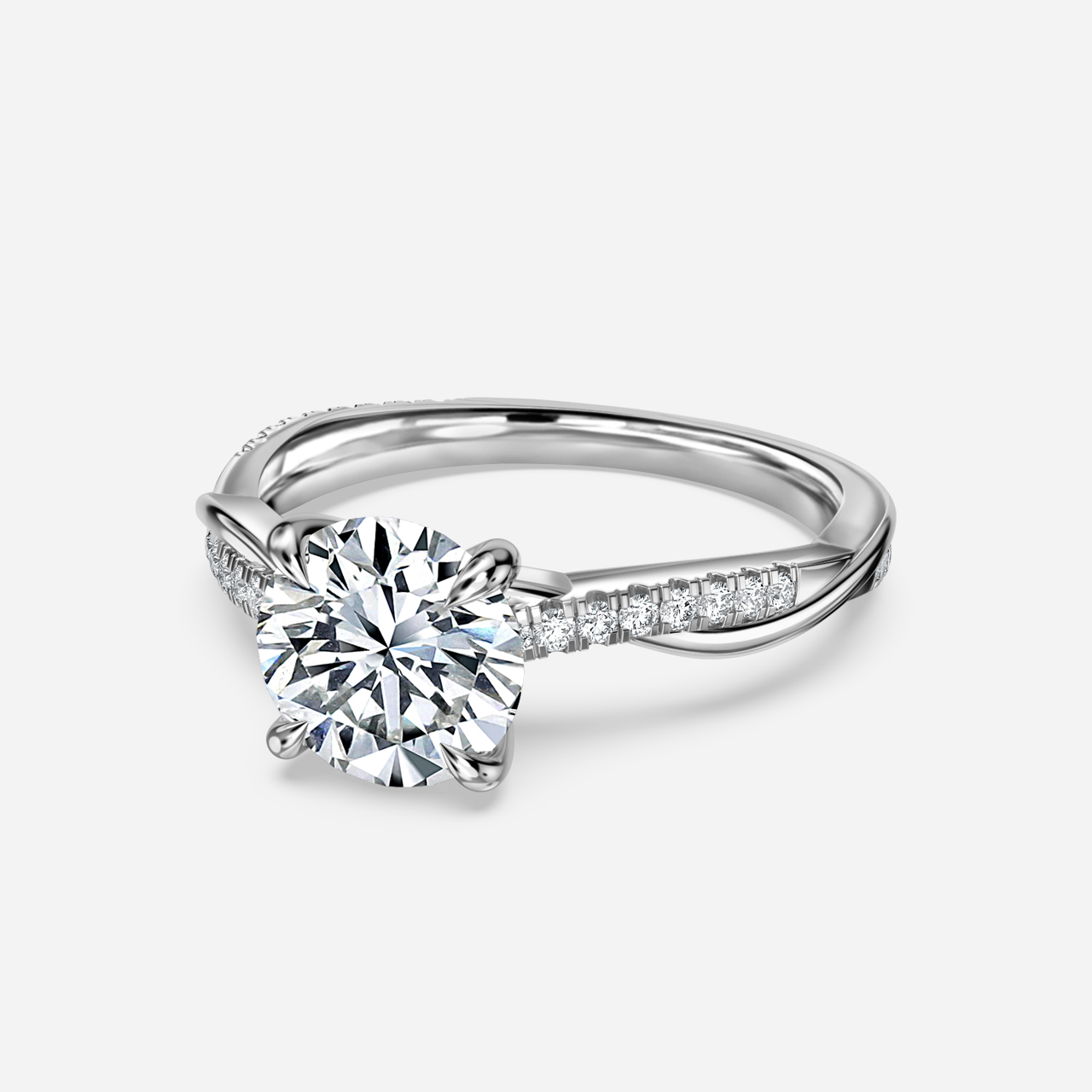 Sahana Platinum Pave Engagement Ring