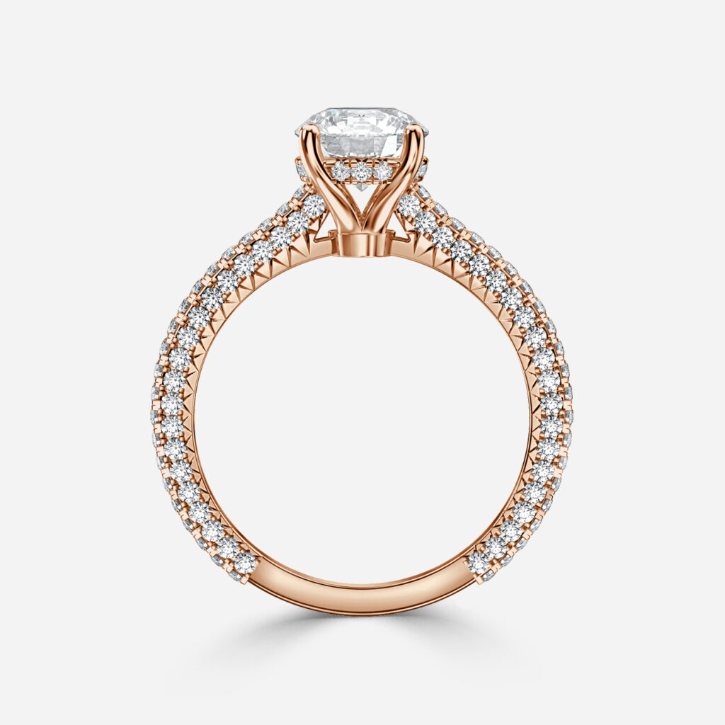 Lepidus Rose Gold Engagement Ring