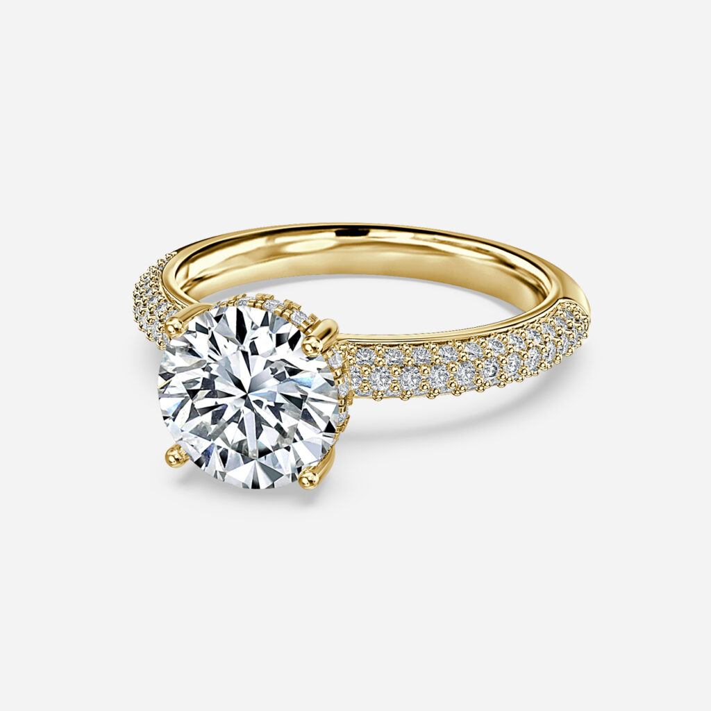 Olivia Yellow Gold engagement Ring