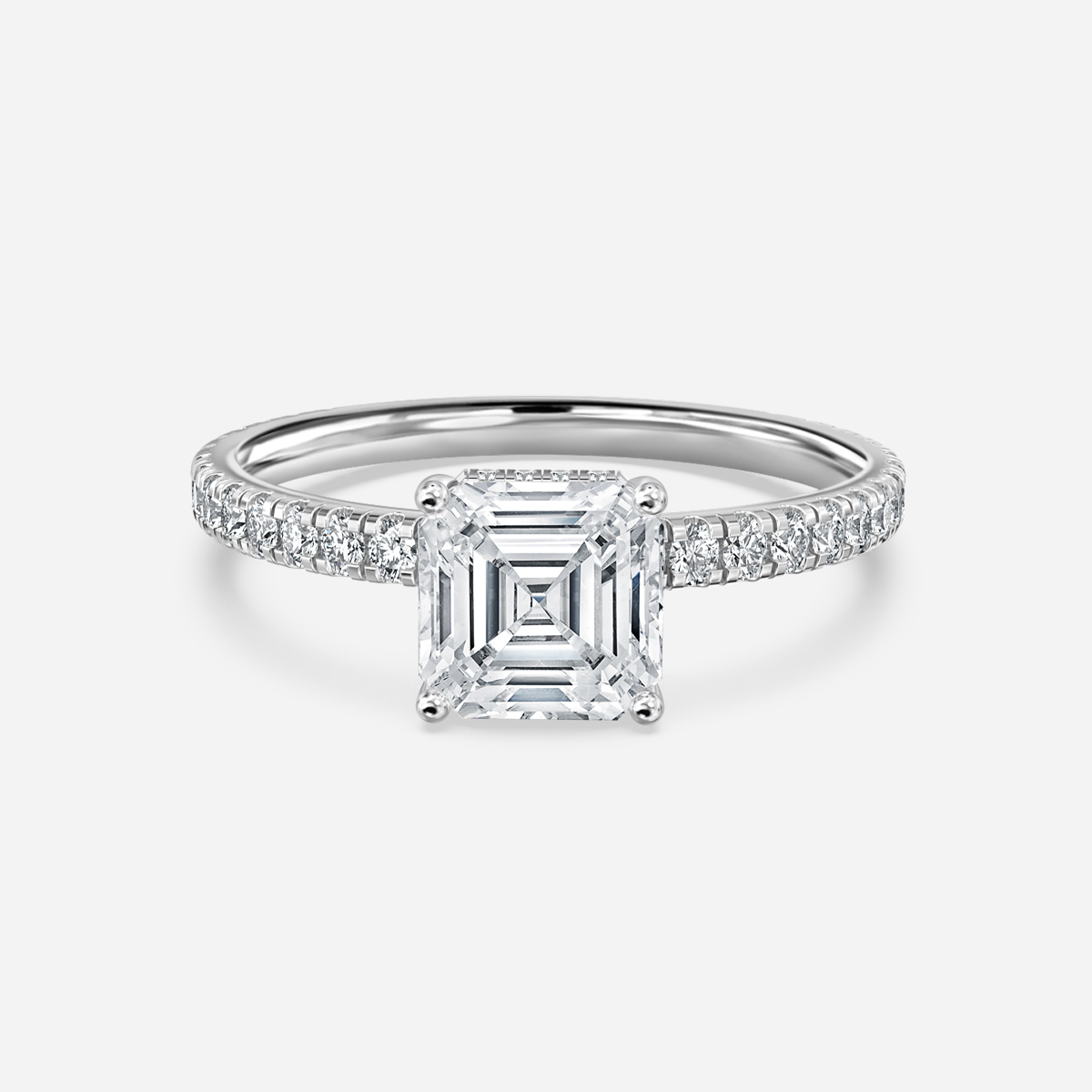 Sadie Petite Platinum Engagement Ring