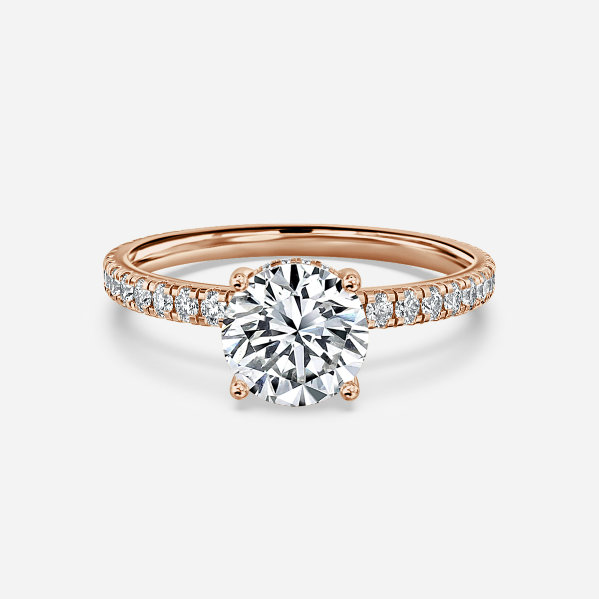 Sadie Petite Rose Gold Engagement Ring