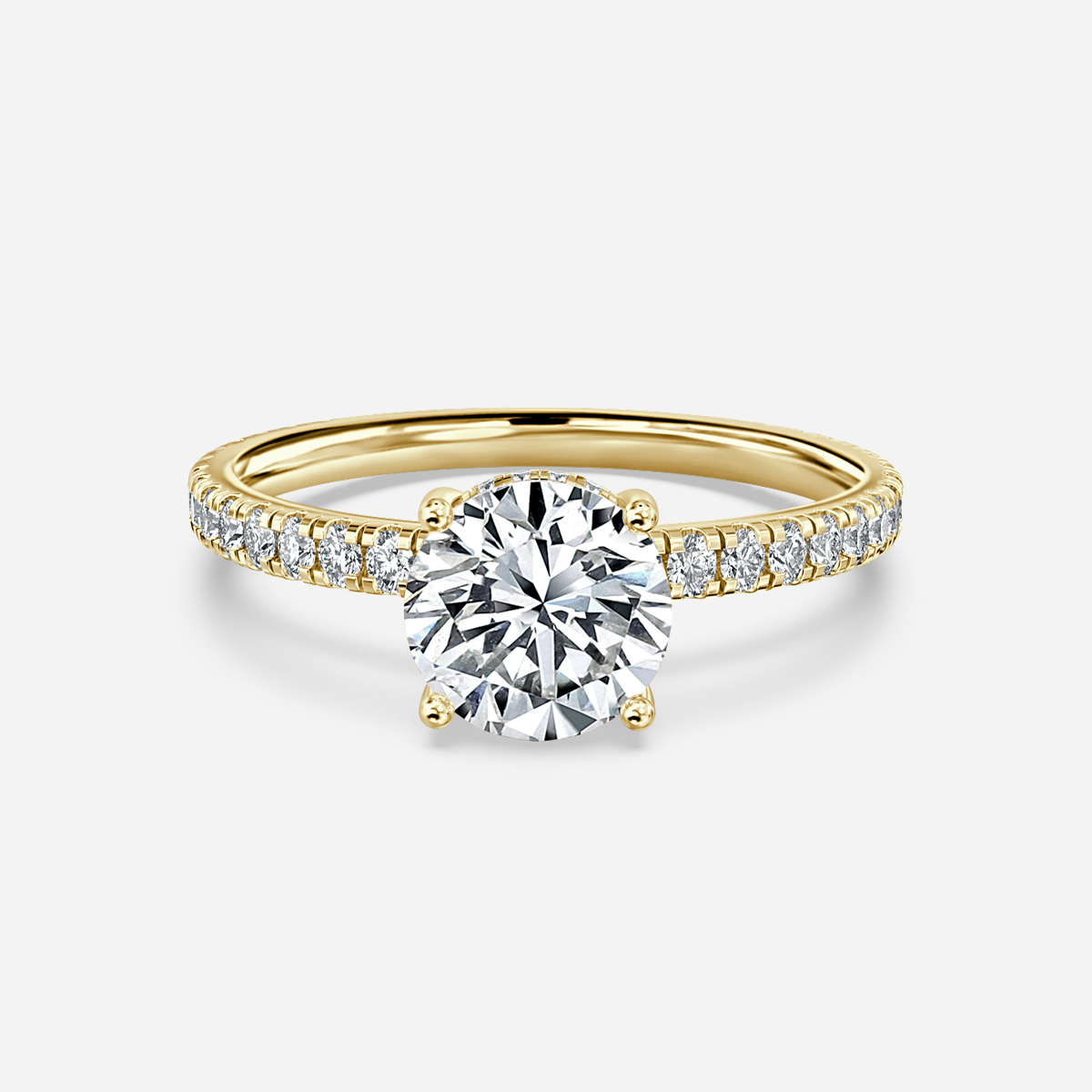 Sadie Petite Yellow Gold Engagement Ring