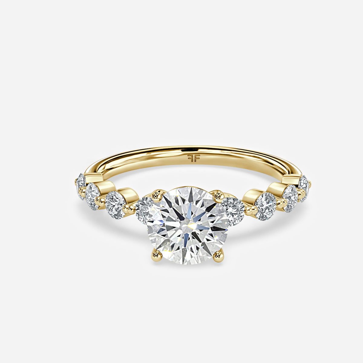 Veronica Yellow Gold Unique Engagement Ring