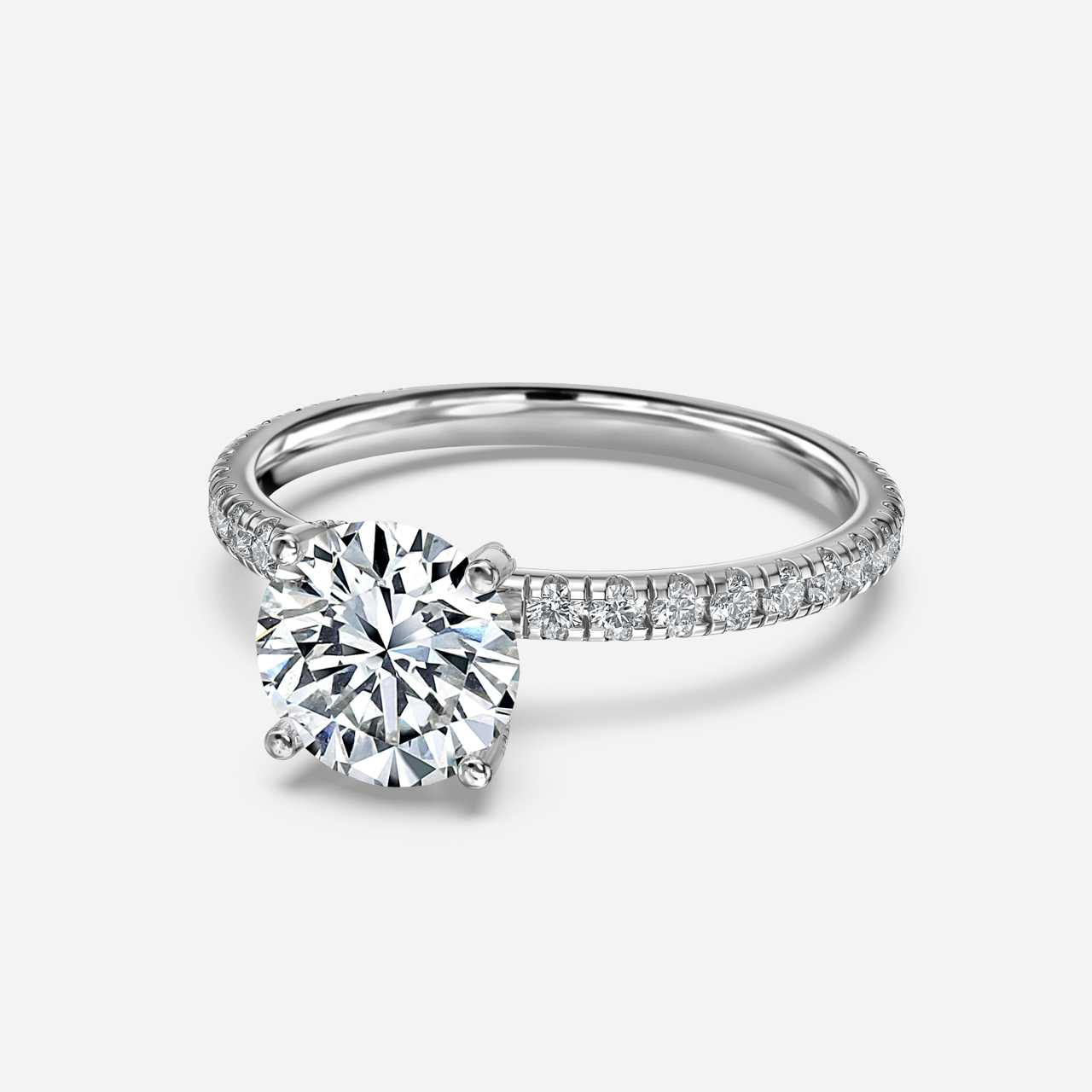 Sofia White Gold Unique Engagement Ring