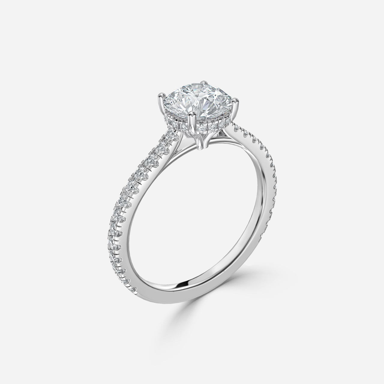 Aalia White Gold Engagement Ring