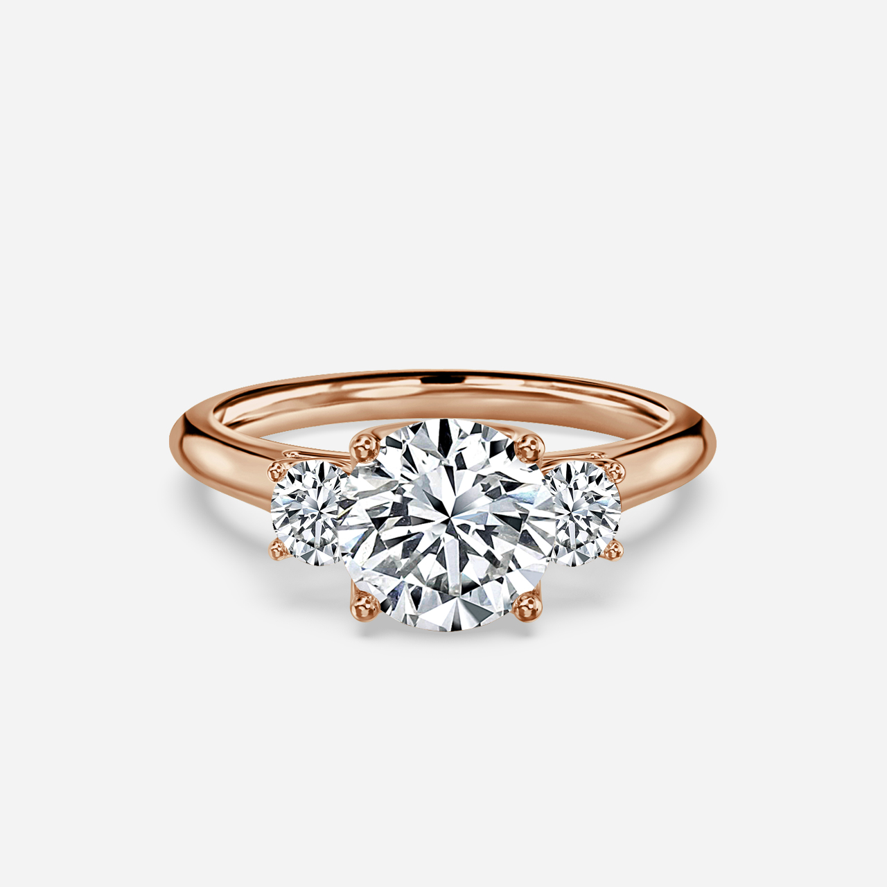 Rohini Rose Gold Engagement Ring