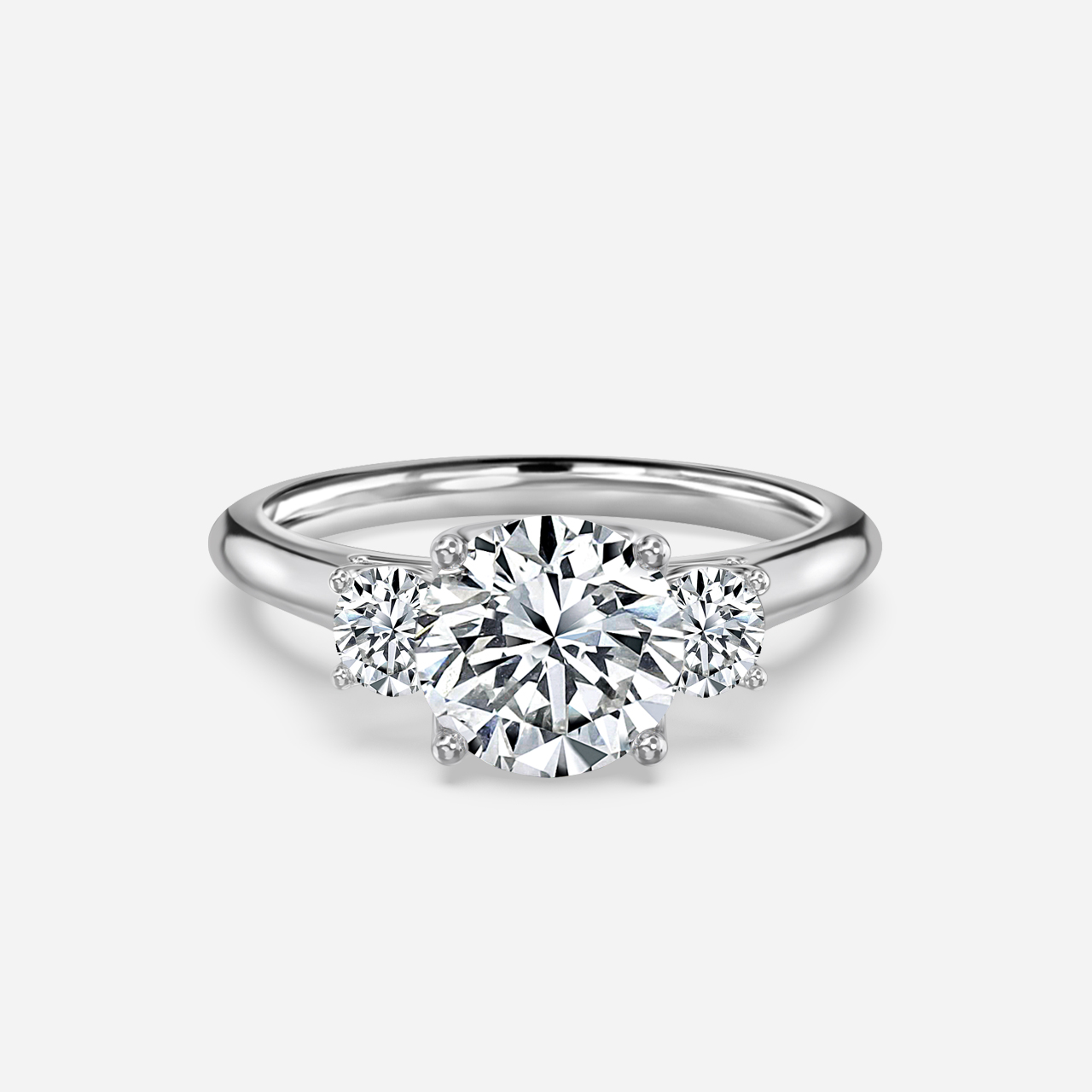 Rohini White Gold Engagement Ring