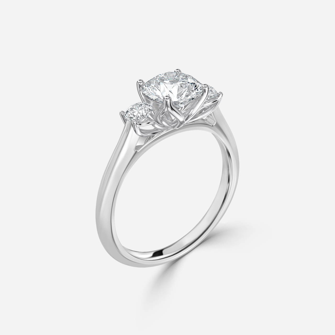 Rohini White Gold Engagement Ring