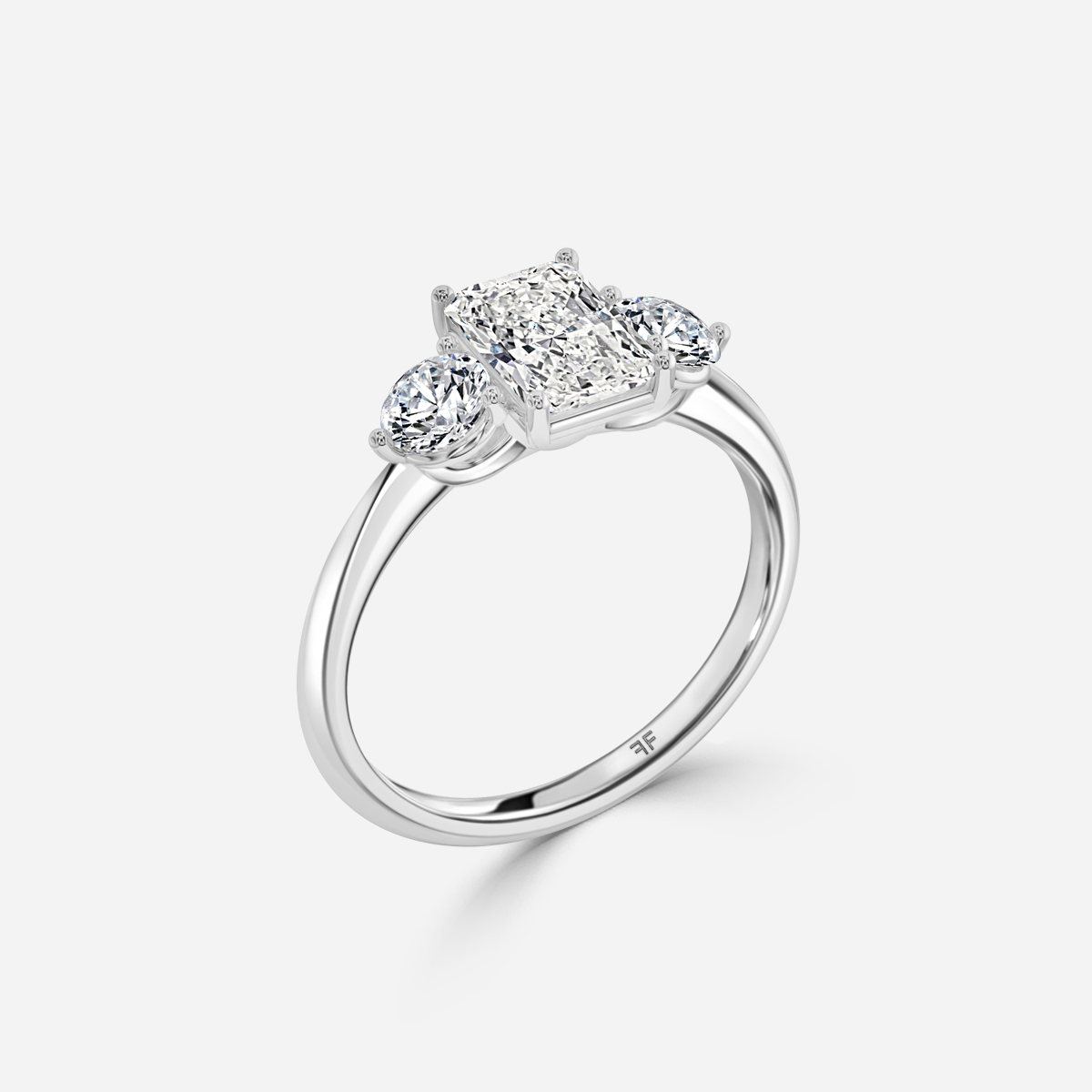 Trinity White Gold Trilogy Engagement Ring