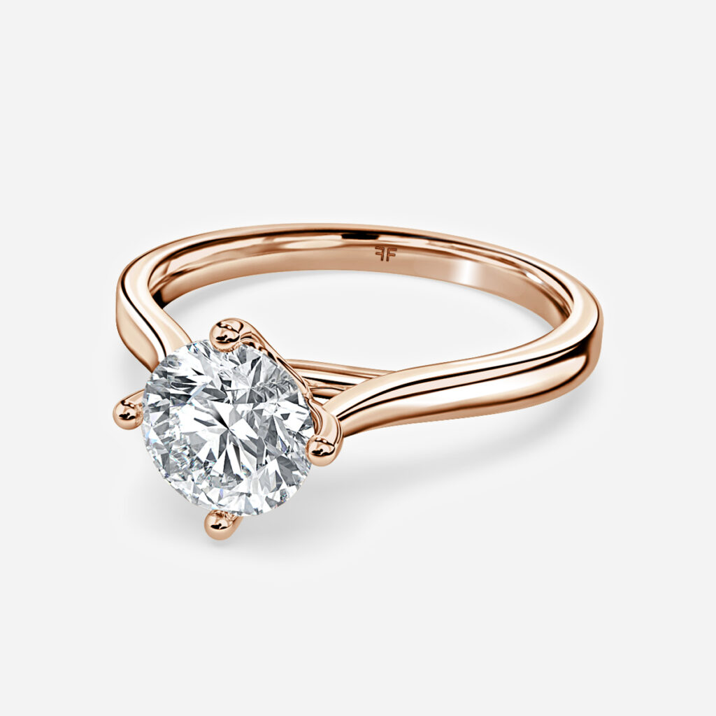 Roxana Rose Gold Engagement Ring