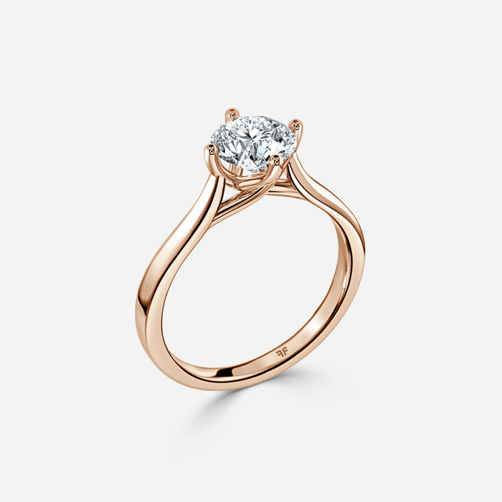 Roxana Rose Gold Engagement Ring
