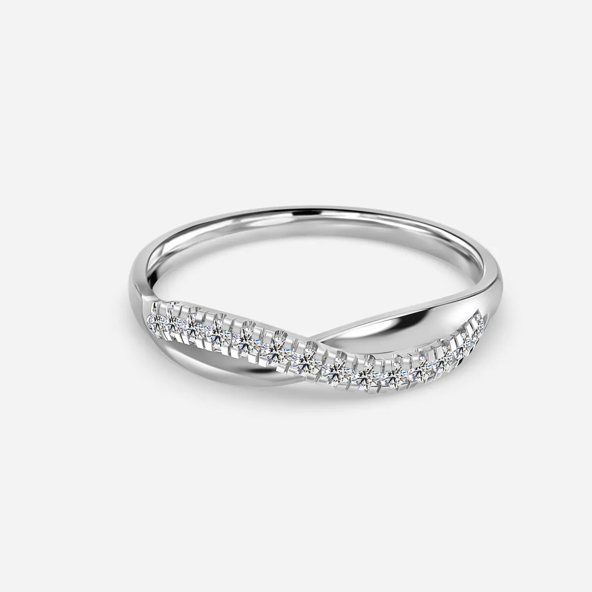 Twisted wedding sale band platinum