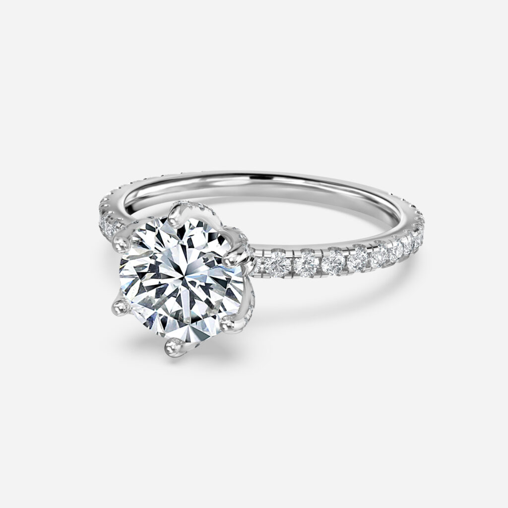Zina Platinum Engagement Ring