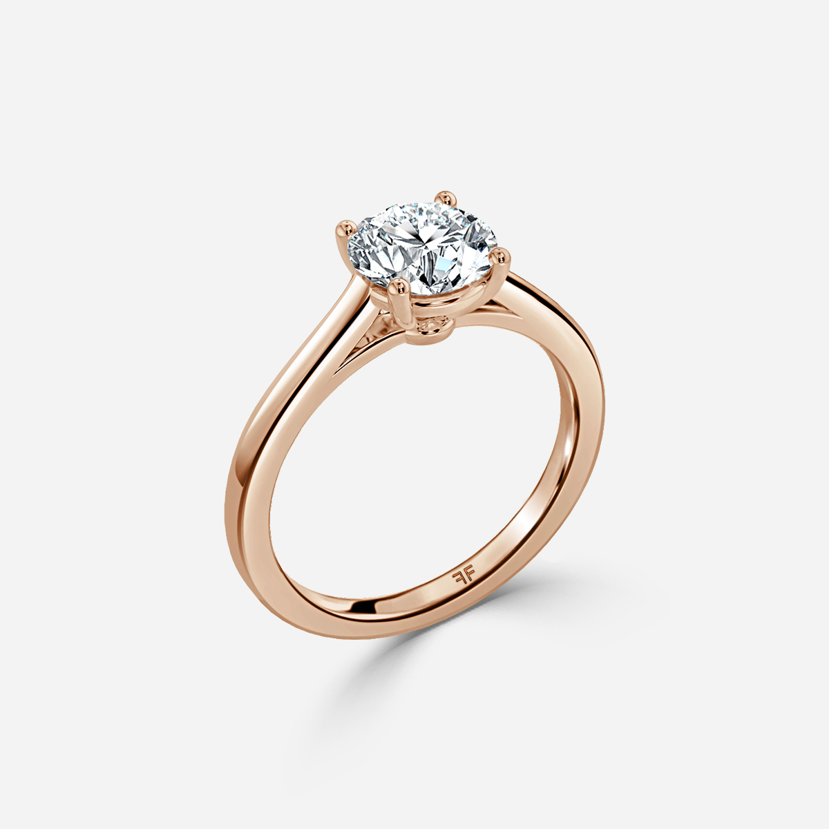 Sabene Rose Gold Solitaire Engagement Ring