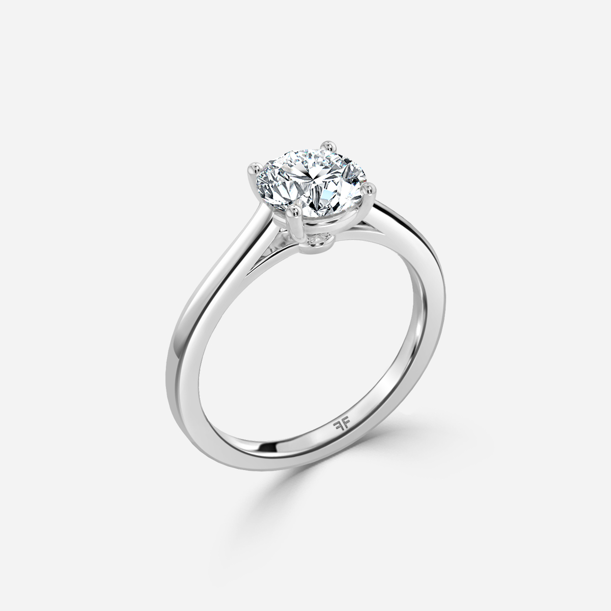 Sabene White Gold Solitaire Engagement Ring