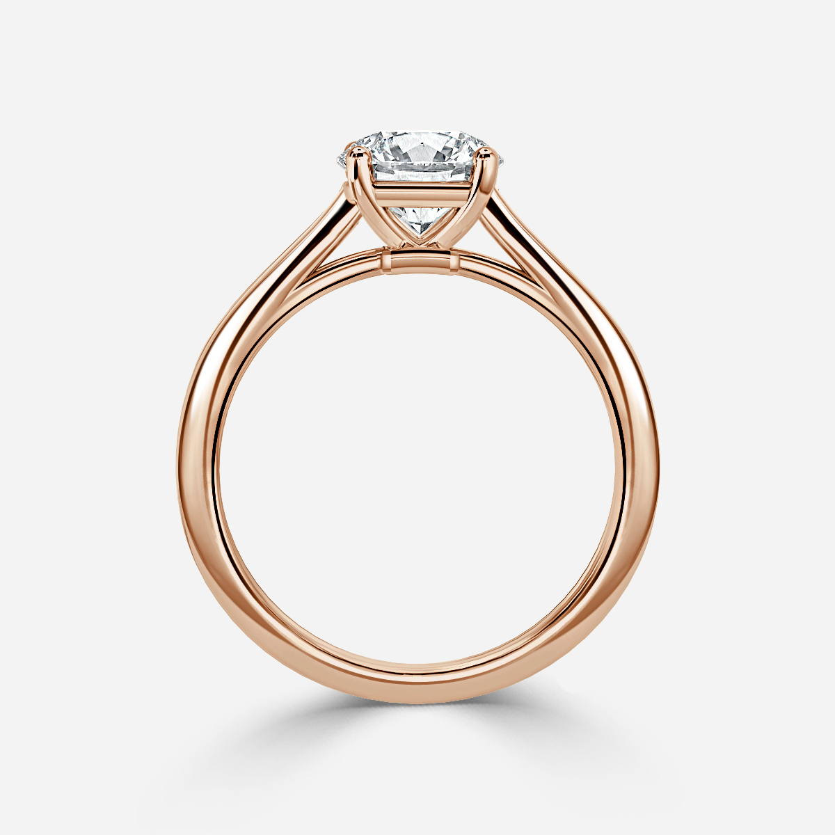 Sabene Rose Gold Solitaire Engagement Ring