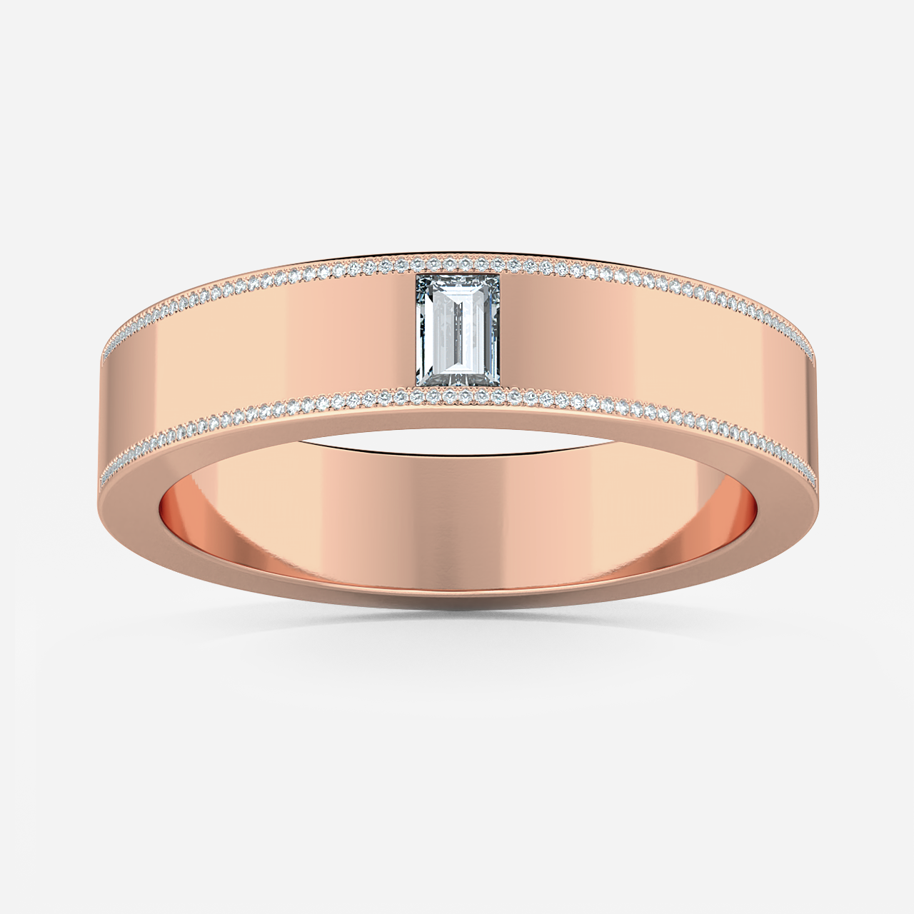 Christian Emerald In Rose Gold