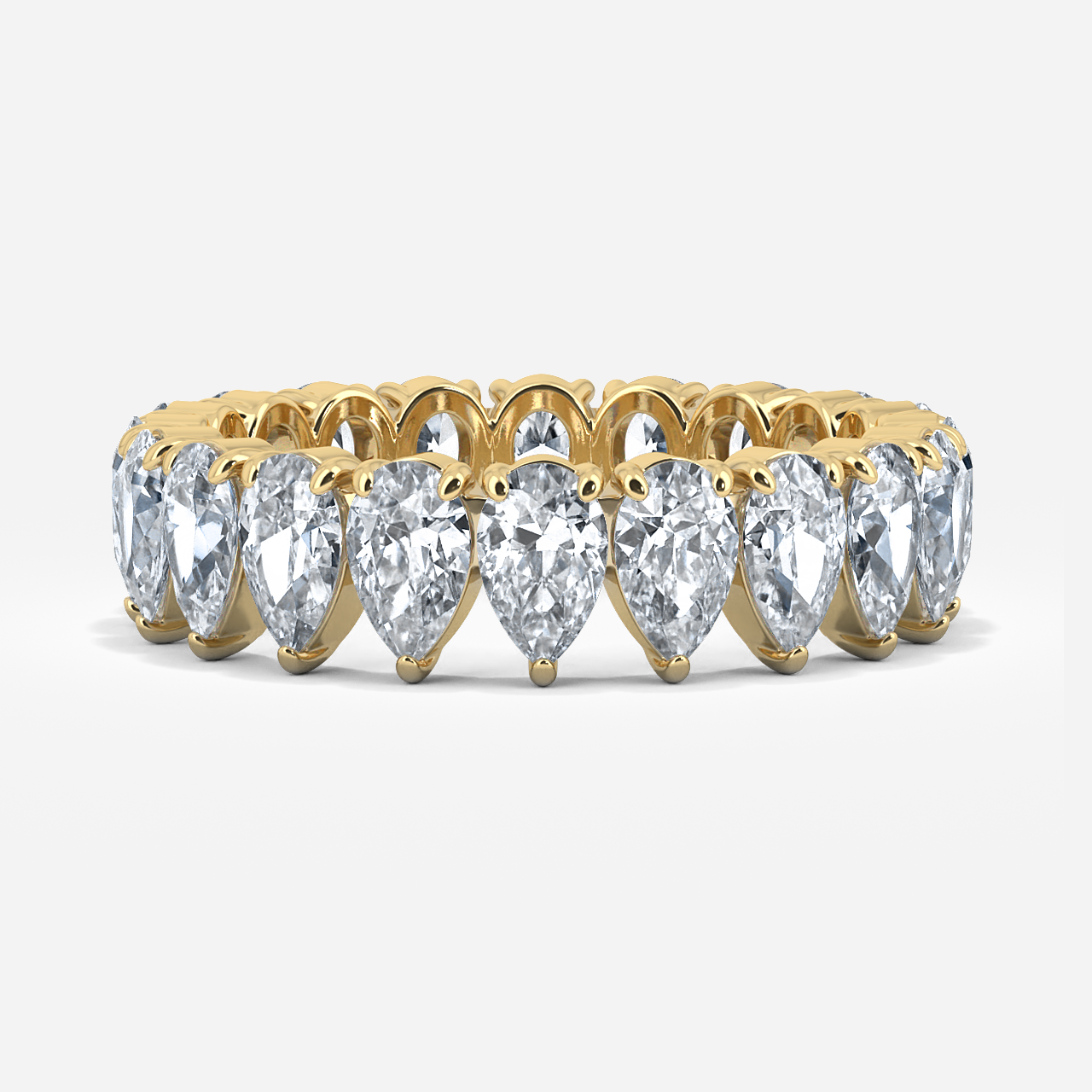 Josy Yellow Gold Wedding Ring 3.36ct