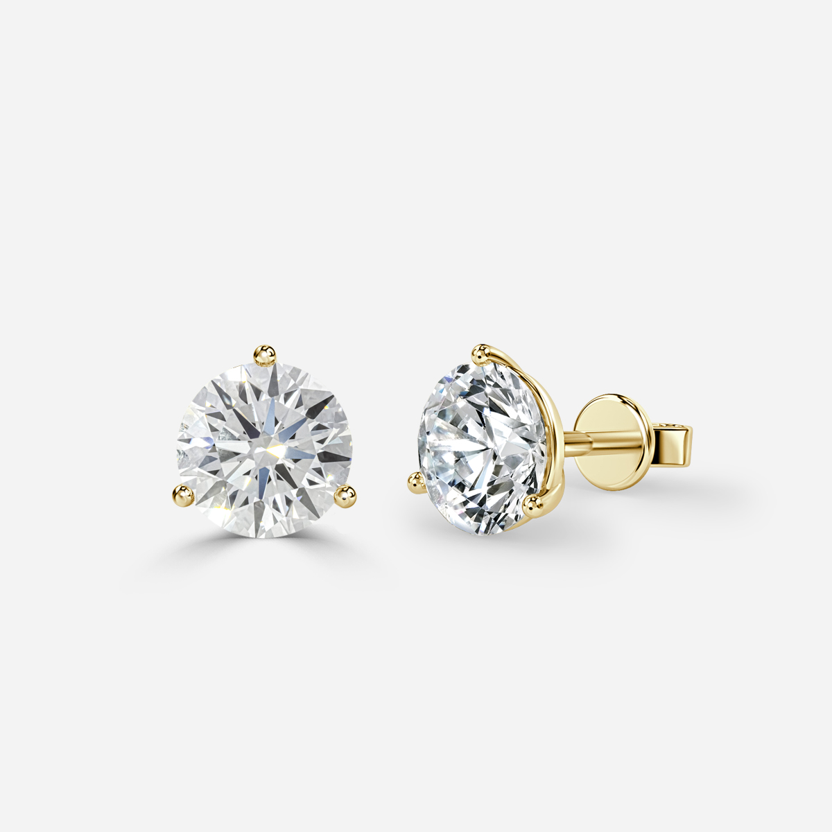 14K Solid White Gold Diamond Cluster Stud Earrings 1.15 Ctw – Avianne  Jewelers