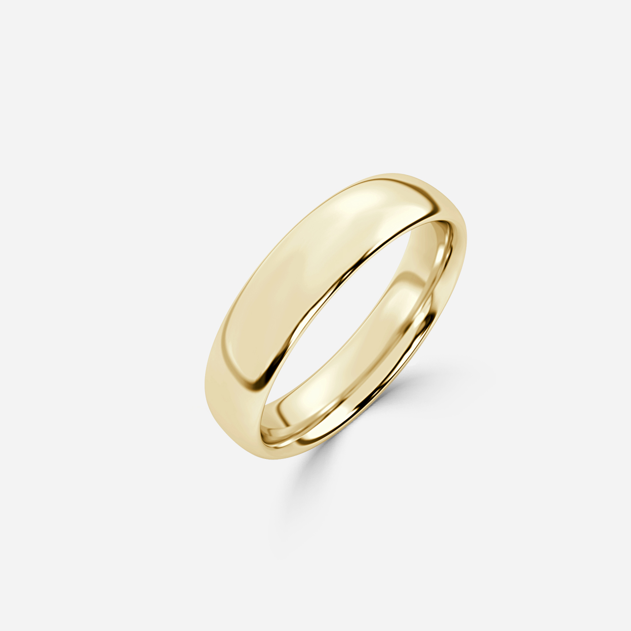 D-Court Wedding Ring In Yellow Gold