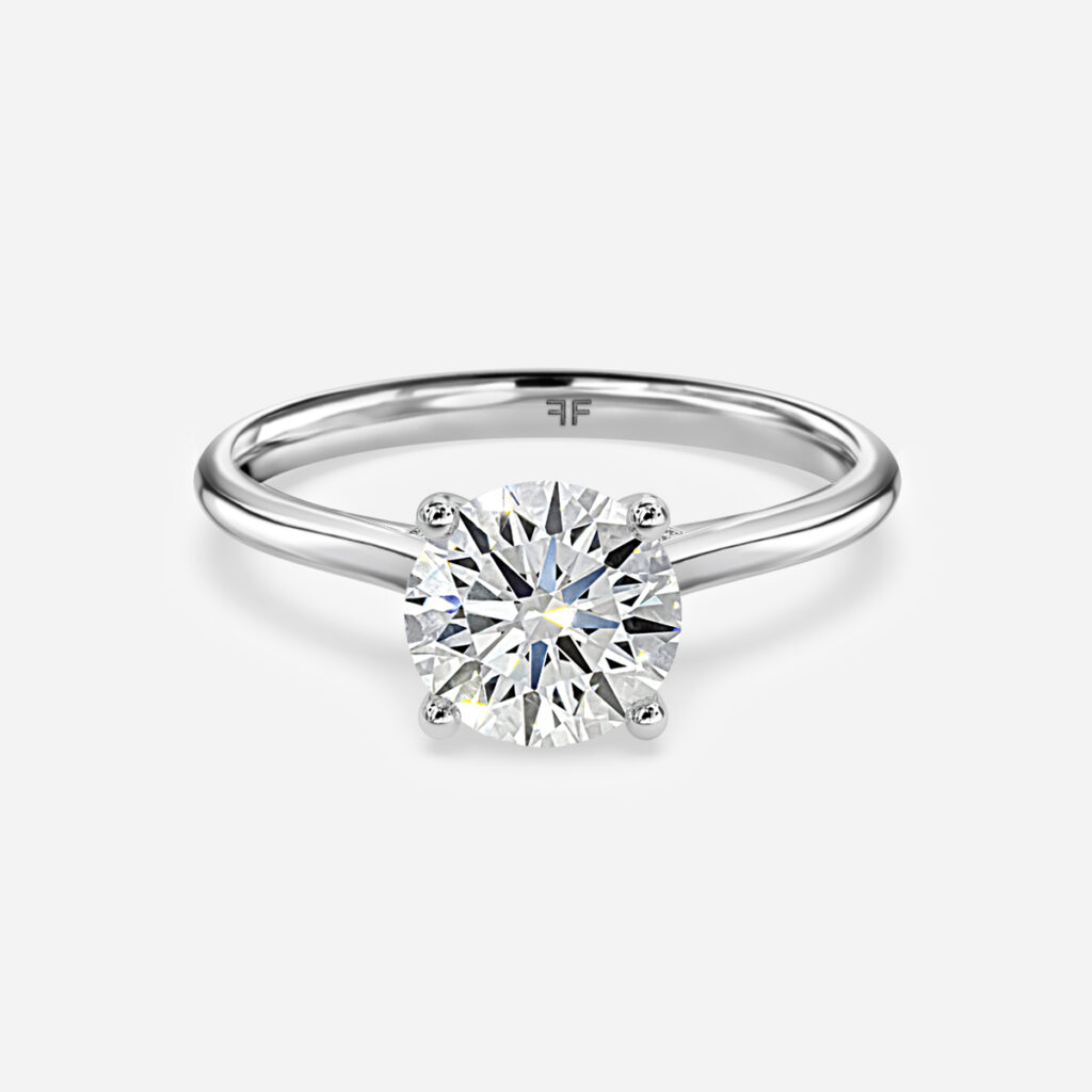 Damini Platinum Engagement Ring
