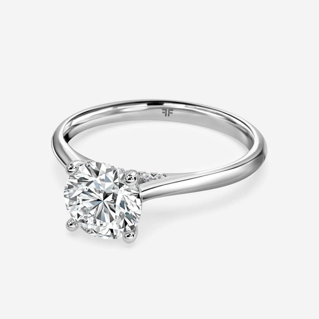 Damini Platinum Engagement Ring