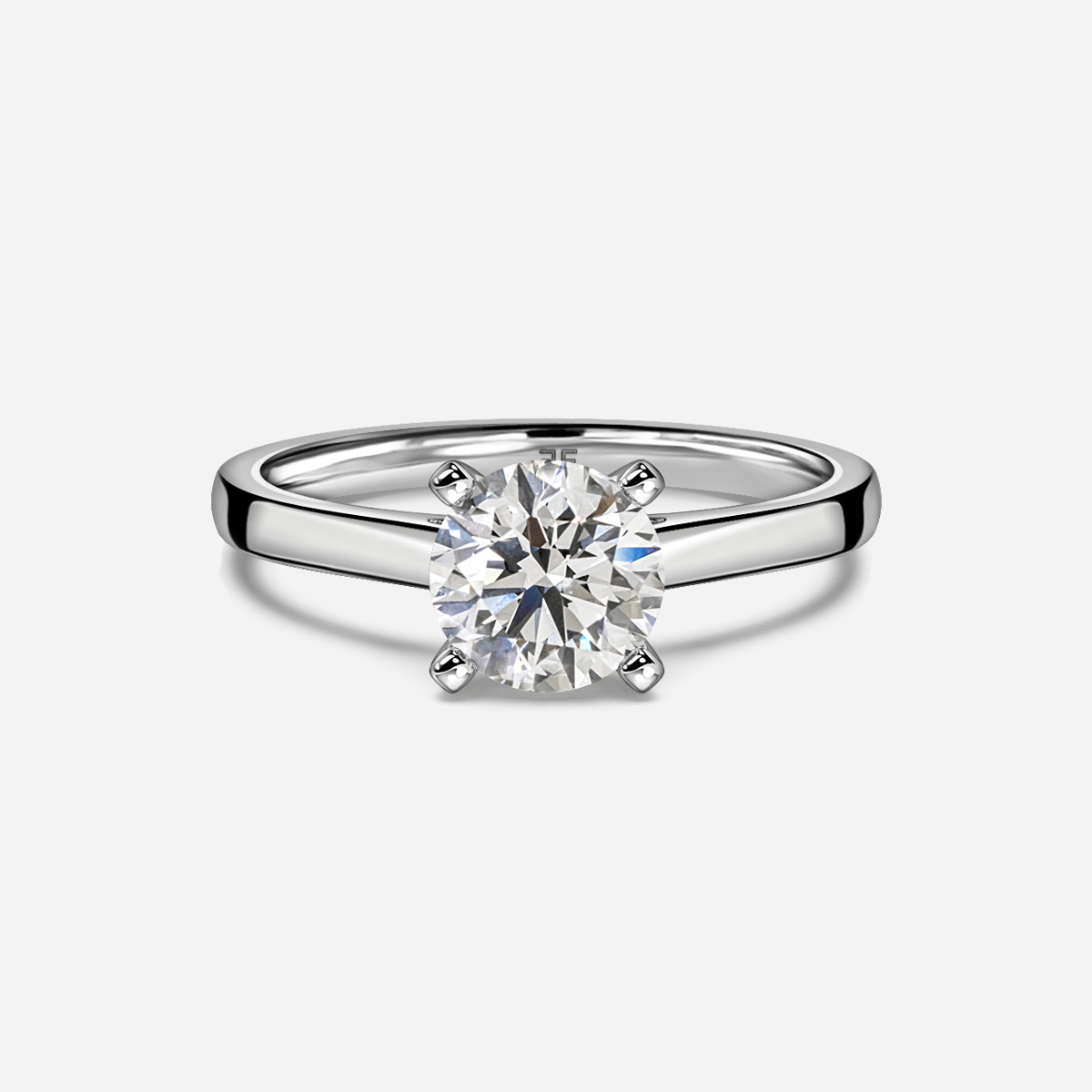 Avery Platinum Solitaire Engagement Ring