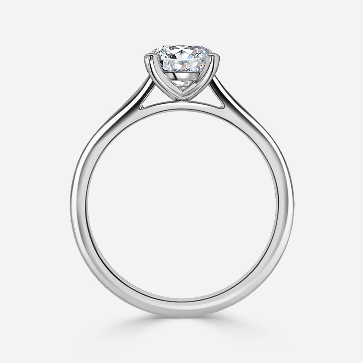 Avery Platinum Solitaire Engagement Ring