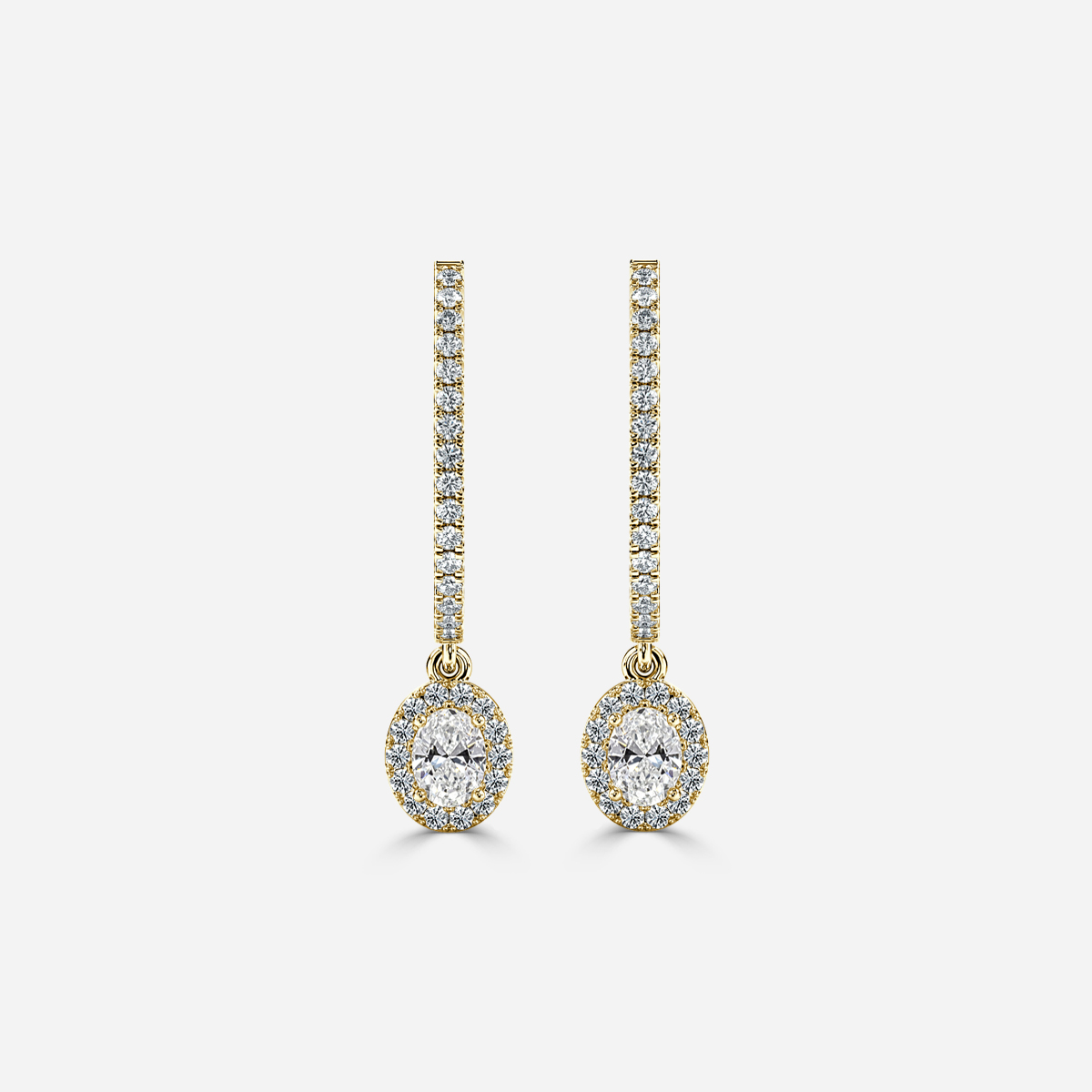 Rosée Oval Earring In Yellow Gold