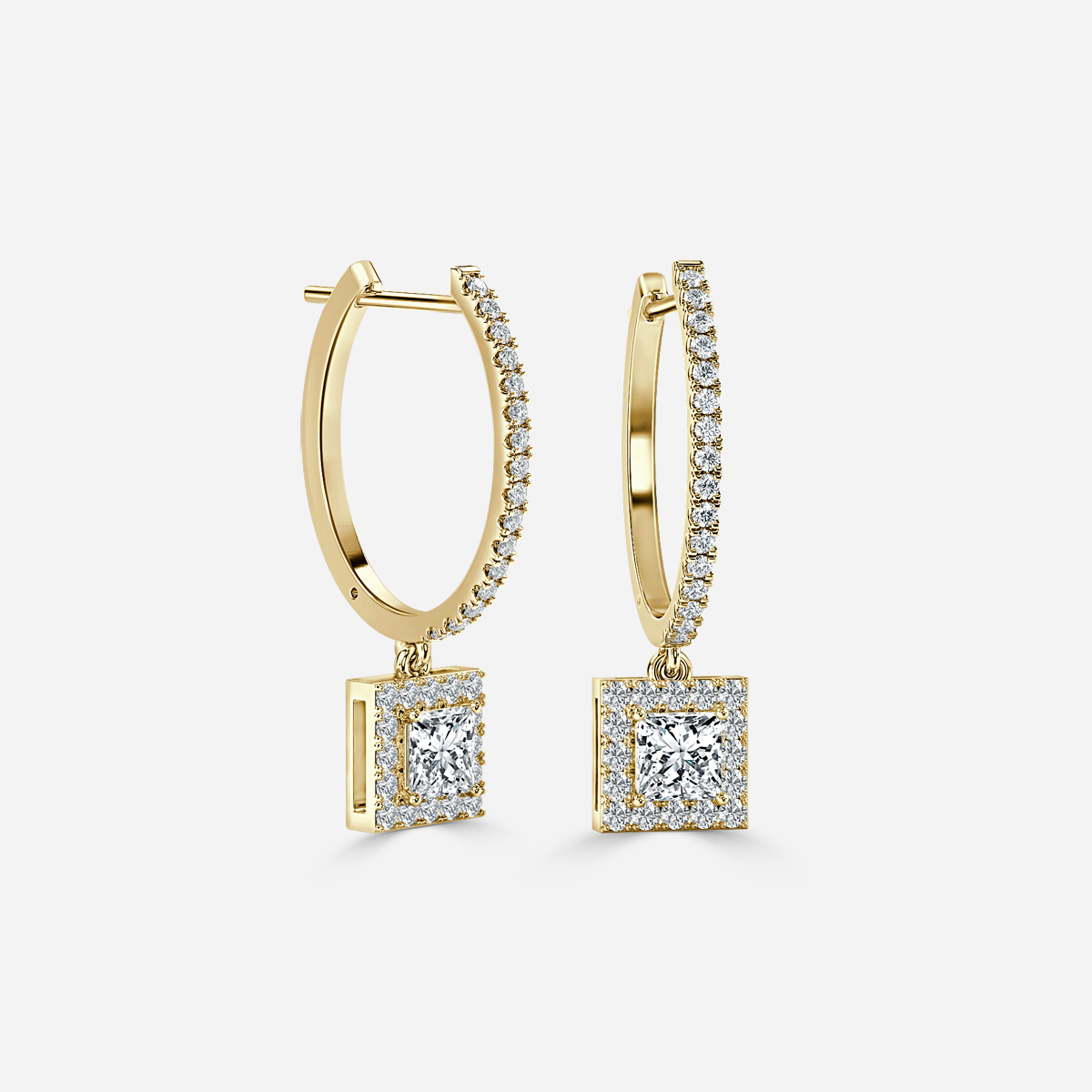 Rosée Princess Earring In Yellow Gold