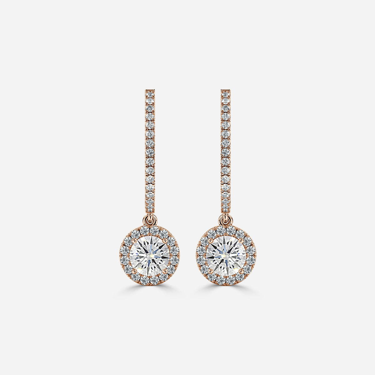 Rosée Round Earring In Rose Gold
