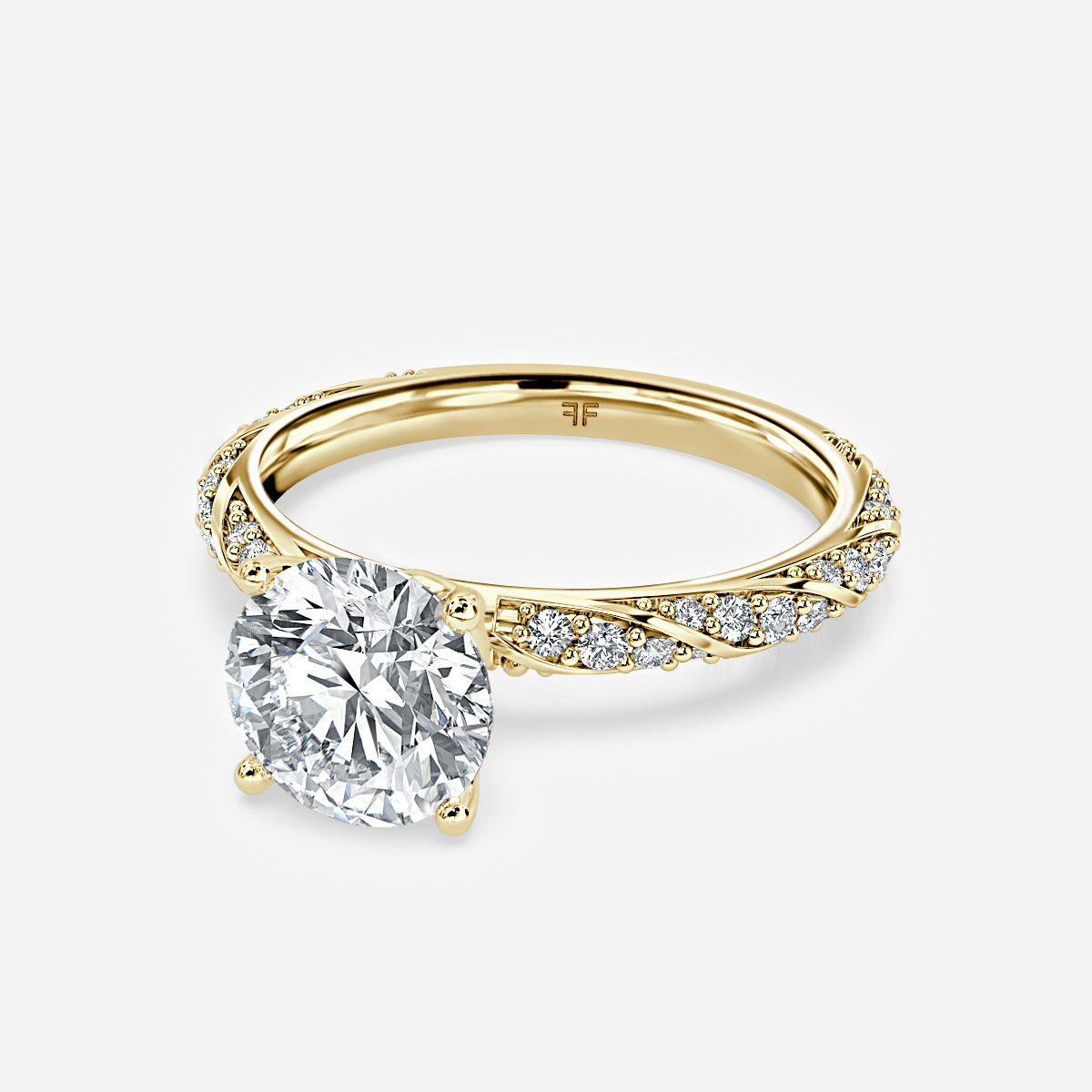 Fior Yellow Gold Engagement Ring