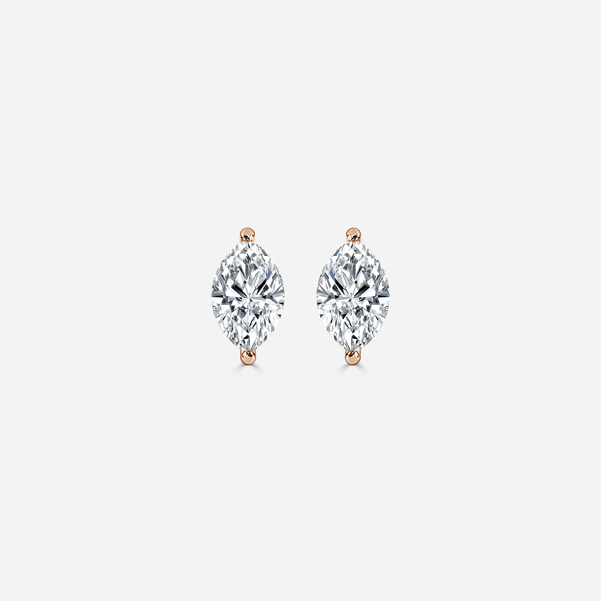 1 ct Brilliant Marquise Cut Solitaire Studs Designer Genuine 2024 Flawless Natural Aquamarine Stone 14K 18K Yellow Gold Earrings Push back