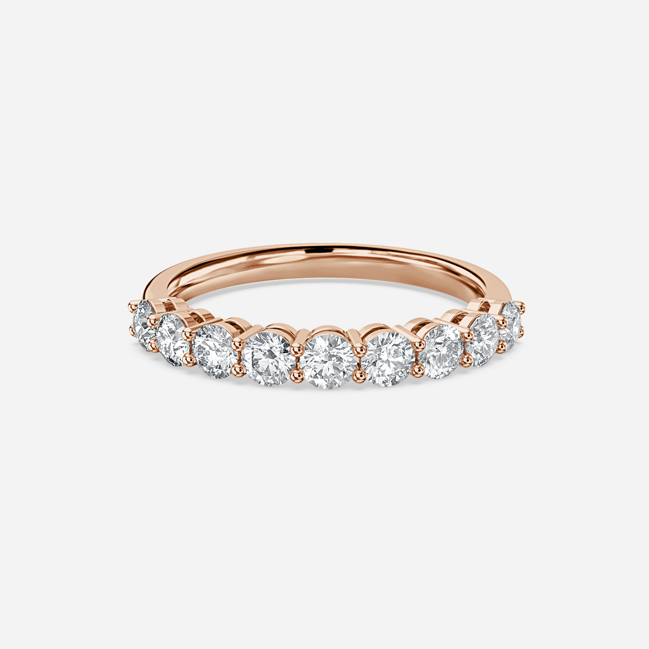 Shared Single Claw Set In Rose Gold Flawless Fine Jewellery London