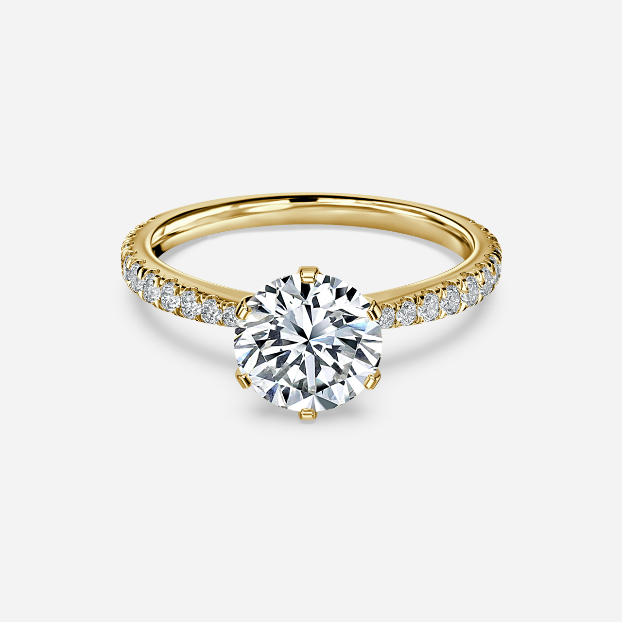 Diara Yellow Gold Engagement Ring