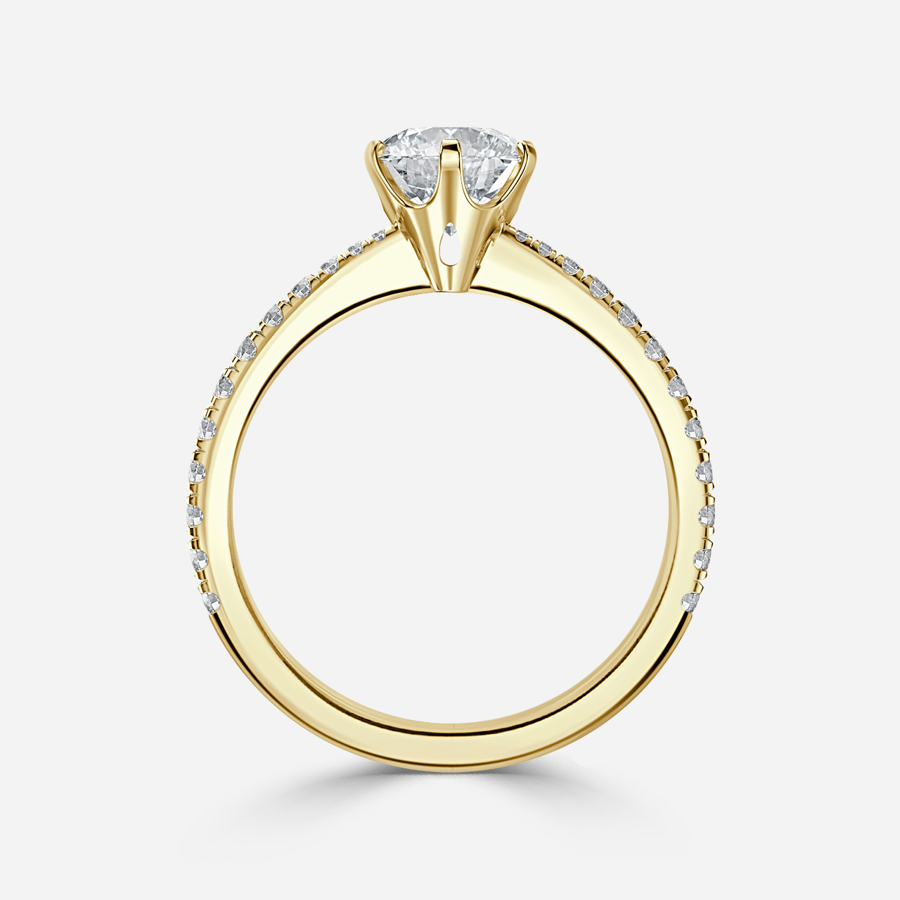 Diara Yellow Gold Engagement Ring